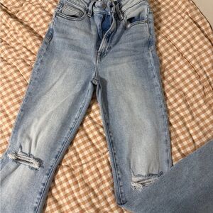 Stylish Light Blue Boot Cut Jeans for Women